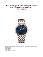 Đồng hồ omega de ville prestige automatic vàng 18k 424 20 37 20 03 002   139,995,000₫