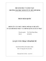 Tài liệu luận văn Điểm Gãy Cấu Trúc Trong Mối Quan Hệ Giữa Tỷ Giá Hối Đoái Thực