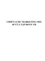 Quản trị chiến lược: Chiến lược marketing mix 4p của tập đoàn TH