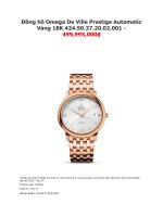 Đồng hồ omega de ville prestige automatic vàng 18k 424 50 37 20 02 001   499,995,000₫