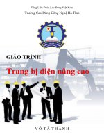 Giáo trình Trang bị điện nâng cao - CĐ Công Nghệ Hà Tĩnh