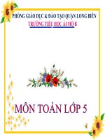 Toán 5 - Tuần 27 - Thời gian
