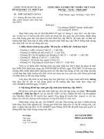 HD DIEU CHINH DAY HOC MON SINH LOP 9 NAM HOC 1213