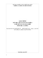 Giáo trình Kế toán doanh nghiệp 2 (Nghề: Kế toán doanh nghiệp) - CĐ Cơ Giới Ninh Bình