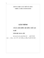 Giáo trình Bảo dưỡng hệ thống thủy lực - CĐ Cơ Giới Ninh Bình