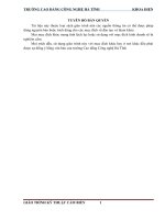 Giáo trình Kỹ thuật cảm biến (Ngành: Điện công nghiệp) - CĐ Công Nghệ Hà Tĩnh