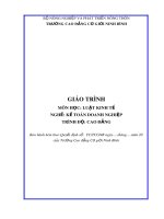 Giáo trình Luật kinh tế (Nghề: Kế toán doanh nghiệp) - CĐ Cơ Giới Ninh Bình