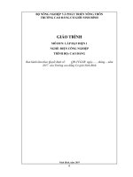 Giáo trình Lắp đặt điện 1 (Nghề: Điện công nghiệp) - CĐ Cơ Giới Ninh Bình