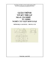 Giáo trình Vẽ kỹ thuật (Nghề: Cắt gọt kim loại) - CĐ Cơ Giới Ninh Bình