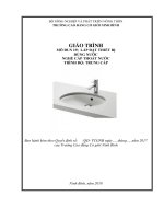 Giáo trình Lắp đặt thiết bị dùng nước (Nghề: Cấp thoát nước) - CĐ Cơ Giới Ninh Bình