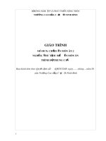 Giáo trình Chế biến món ăn 2 (Nghề: Kỹ thuật chế biến món ăn) - CĐ Cơ Giới Ninh Bình