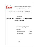 Bo tri noi that van phong theo phong thuy 