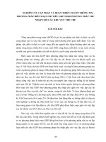 Nghiên cứu cập nhật và hoàn thiện nguồn thông tin, phương pháp biên soạn chỉ tiêu GDP theo phương pháp thu nhập cho các khu vực thể chế