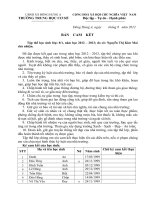 Ban cam ket cua hoc sinh