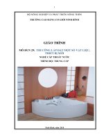 Giáo trình Thi công lắp đặt một số vật liệu, thiết bị mới (Nghề: Cấp thoát nước) - CĐ Cơ Giới Ninh Bình