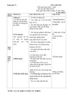 GIAO AN TUAN 27 Chủ đề Nước
