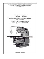 Giáo trình Phay bánh răng, thanh răng (Nghề: Cắt gọt kim loại) - CĐ Cơ Giới Ninh Bình
