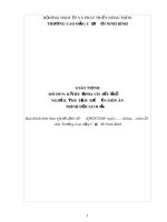 Giáo trình Kỹ thuật pha chế đồ uống (Nghề: Kỹ thuật chế biến món ăn) - CĐ Cơ Giới Ninh Bình