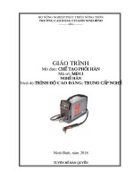 Giáo trình Chế tạo phôi hàn (Nghề: Hàn) - CĐ Cơ Giới Ninh Bình
