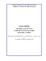 Giáo trình Kinh tế vĩ mô (Nghề: Kế toán doanh nghiệp) - CĐ Cơ Giới Ninh Bình