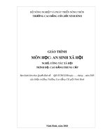 Giáo trình An sinh xã hội (Nghề: Công tác xã hội) - CĐ Cơ Giới Ninh Bình