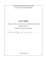 Giáo trình Sửa chữa động cơ điện xoay chiều không đồng bộ (Nghề: Điện dân dụng) - CĐ Cơ Giới Ninh Bình