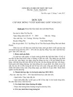 Don xin cap hoc bong TH Tan Hoa