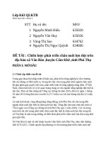 Chiến lược phát triển chăn nuôi lợn thịt trên địa bàn xã văn bán, huyện cẩm khê, tỉnh phú thọ