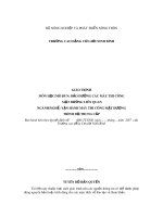Giáo trình Bảo dưỡng các máy thi công mặt đường liên quan (Nghề: Vận hành máy thi công mặt đường) - CĐ Cơ Giới Ninh Bình