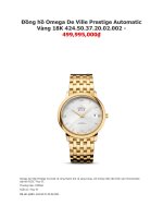 Đồng hồ omega de ville prestige automatic vàng 18k 424 50 37 20 02 002   499,995,000₫