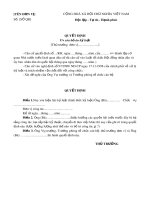 Mẫu Quyết định về việc xóa bỏ án kỷ luật nhân viên