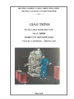 Giáo trình Phay rãnh, phay góc (Nghề: Cắt gọt kim loại) - CĐ Cơ Giới Ninh Bình