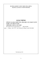 Giáo trình Khai triển ống, phụ kiện cấp, thoát nước (Nghề: Cấp thoát nước) - CĐ Cơ Giới Ninh Bình