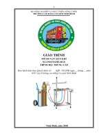 Giáo trình Hàn khí (Nghề: Hàn) - CĐ Cơ Giới Ninh Bình