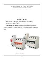 Giáo trình Lắp mạch điện chiếu sáng cơ bản (Nghề: Cấp thoát nước) - CĐ Cơ Giới Ninh Bình