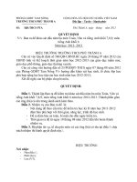 QD RA DE COI CHAM KHAO SAT