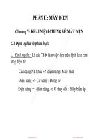 Bài giảng môn Kỹ thuật điện – Chương 5: Khái niệm chung về máy điện
