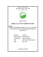 Tìm hiểu tình hình hoạt động sản xuất và phân phối rau sạch tại công ty cổ phần chế biến nông sản thái nguyên 