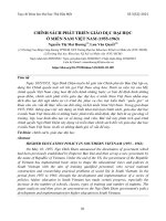 Chính sách phát triển giáo dục đại học ở miền Nam Việt Nam (1955-1963)