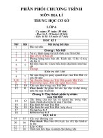 Phan phoi chuong trinh Dia ly