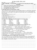 De va dap an thi lai TA 7