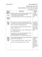 giáo án phụ tuần 27. Chủ đề: Giao thông. Nhánh: PTGT Đường thủy