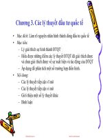 Slide đầu tư quốc tế chương 3 các lý thuyết đầu tư quốc tế 