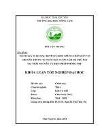 Tỉ lệ mắc bệnh ký sinh trùng trên đàn vịt chuyên trứng tc nuôi thả vườn năm đẻ thứ hai tại thái nguyên và biện pháp phòng trị 