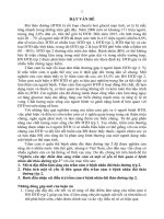 Nghiên cứu đặc điểm lâm sàng trầm cảm và một số yếu tố liên quan ở bệnh nhân đái tháo đường týp 2 tt 