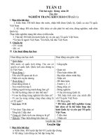 Giáo án lớp 1 Tuần 12