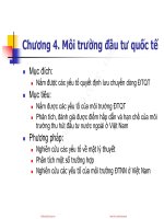 Slide đầu tư quốc tế chương 4 môi trường đầu tư quốc tế 