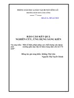 Một số biện pháp nâng cao chất lượng xây dựng môi trường giáo dục lấy trẻ làm trung tâm cho trẻ 5 6 tuổi 