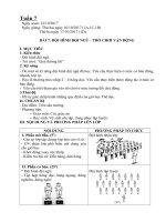 Giáo án môn Thể dục lớp 1 lớp 5 - tuần 7