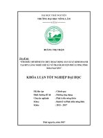 Tìm hiểu mô hình tổ chức hoạt động sản xuất tại htx làng nghề chè vô tranh huyện phú lương tỉnh thái nguyên 